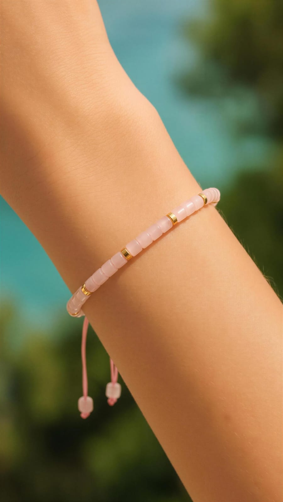 Pulsera Dulce Calma – Cuarzo Rosa
