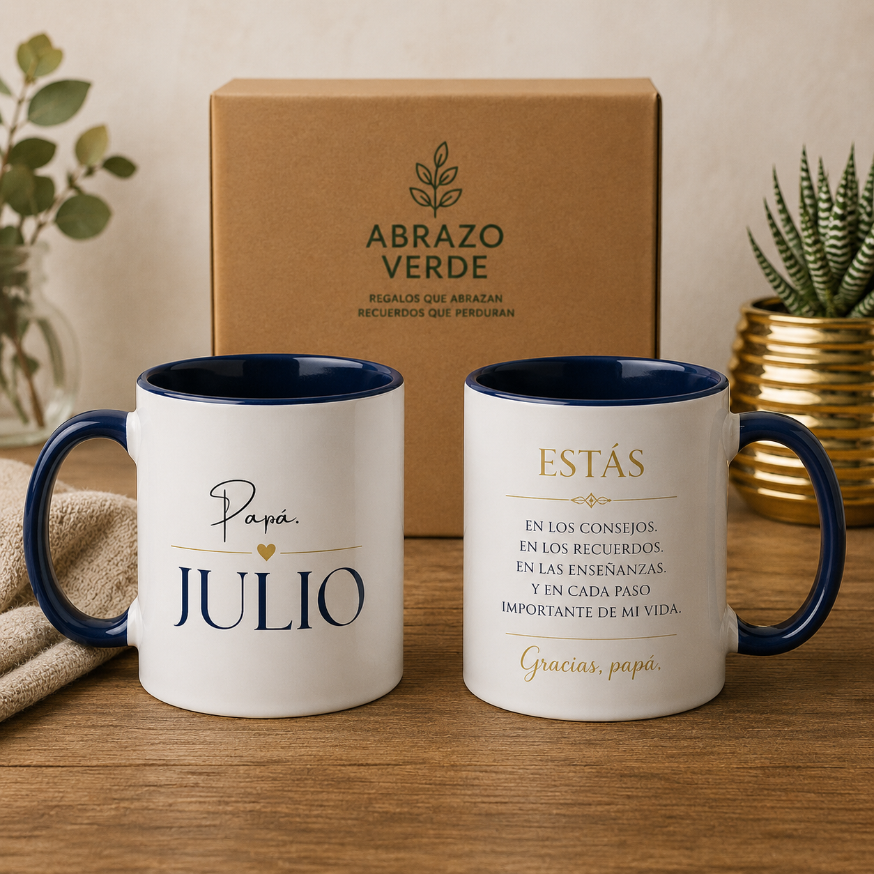 Taza Personalizada | Diseños Exclusivos Abrazo Verde